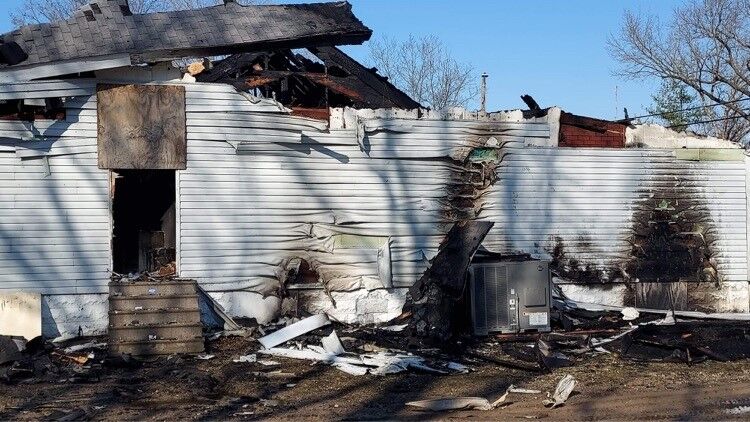 Image of Mount Vernon church fire